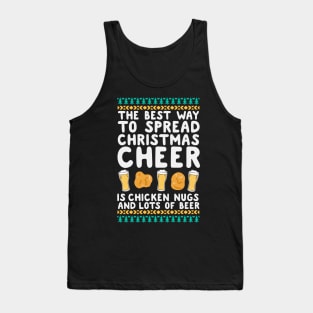 Spread Christmas Cheer With Chicken Nugs & Beer Tank Top